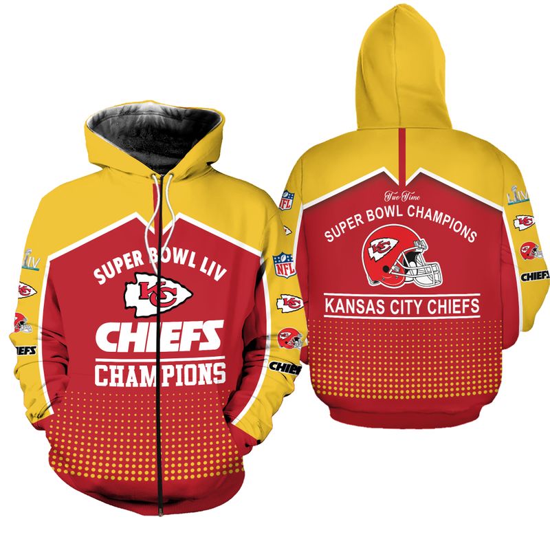 chiefs champions limited edition over print full 3d hoodie s 5xl gts002295 2d1sz