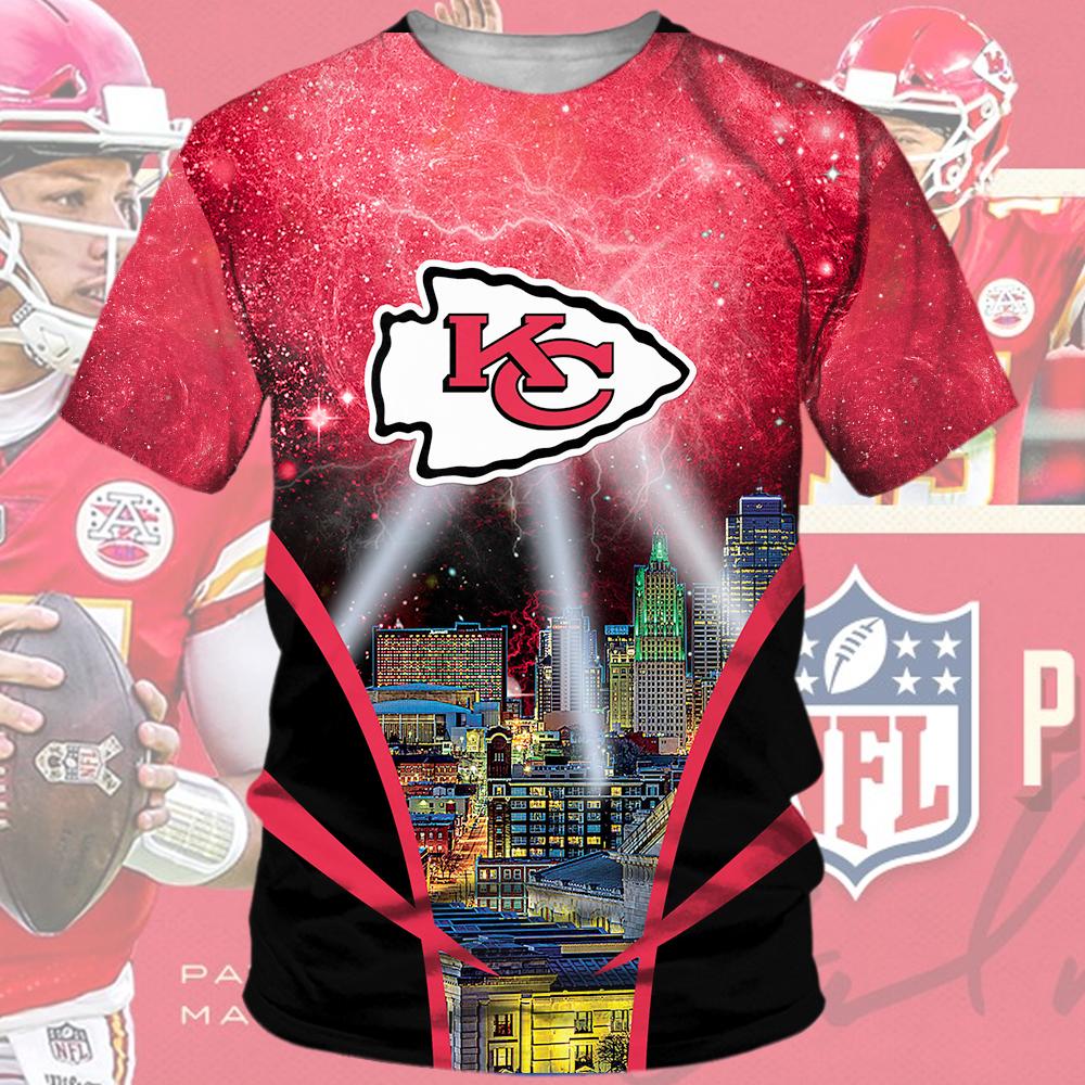 kansas city chiefs all over print 3d mens and womens t shirts sizes s 5xl th1525 sk4 os5bc