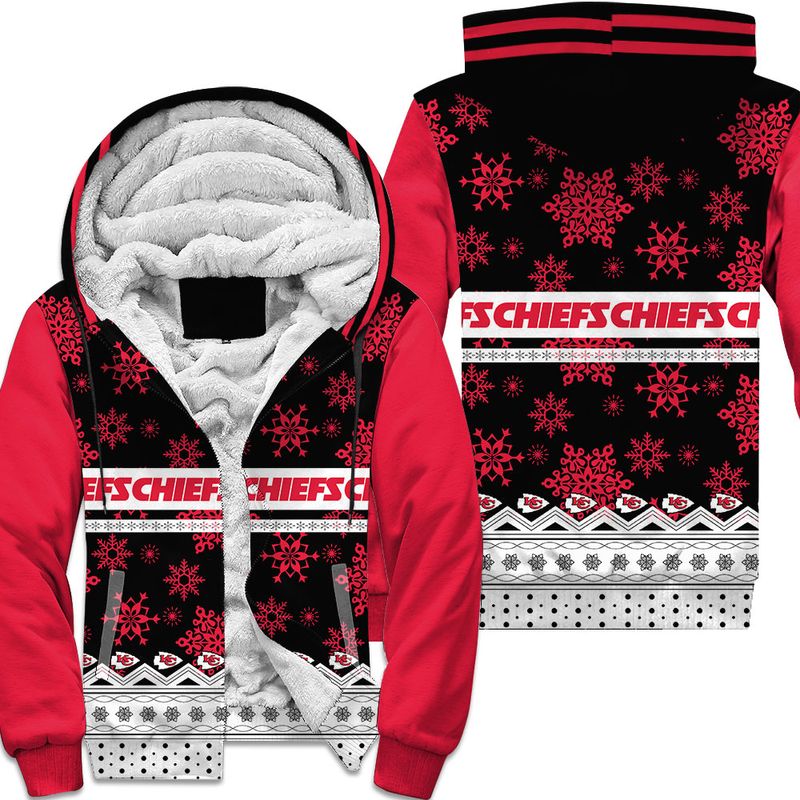 kansas city chiefs christmas pattern hoodie zip up hoodie nla037810 szk3l