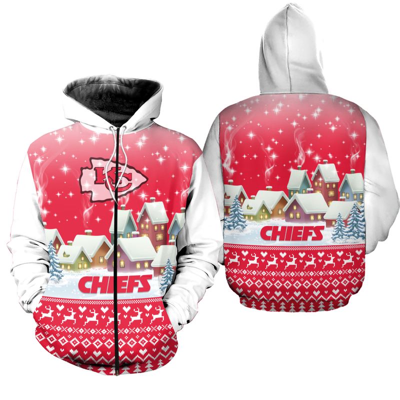kansas city chiefs christmas pattern hoodie zip up hoodie nla038110 i6rfp