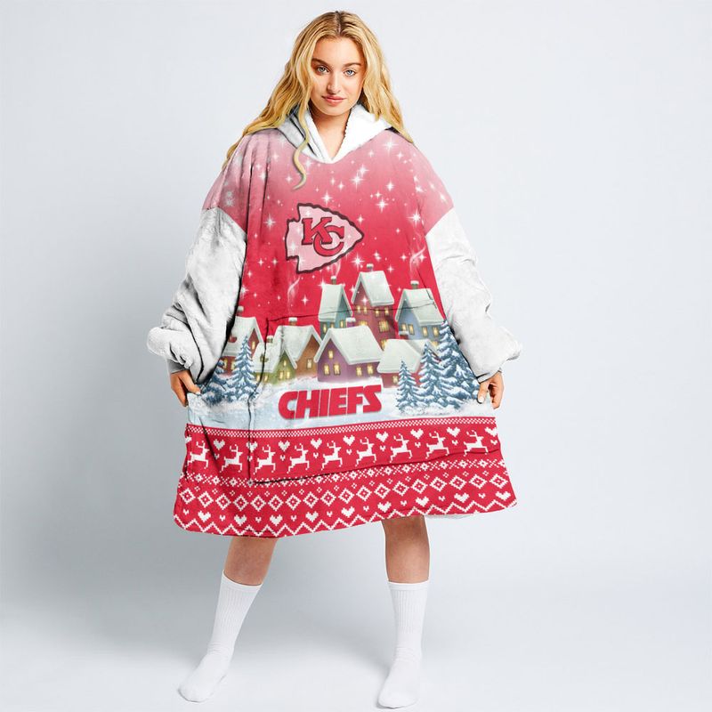 kansas city chiefs christmas pattern limited edition snug hoodie nla038110 ujjjo