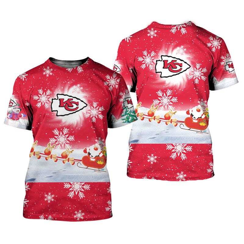 kansas city chiefs christmas pattern limited edition unisex t shirts nla0303106 zjmg1