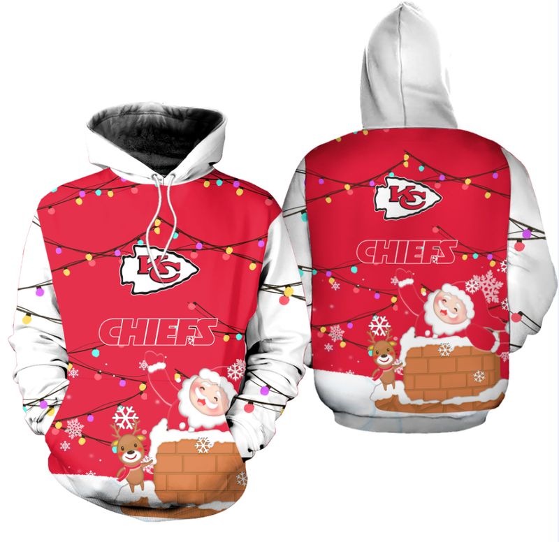 kansas city chiefs christmas pattern snowman hoodie zip up hoodie nla039610 akado