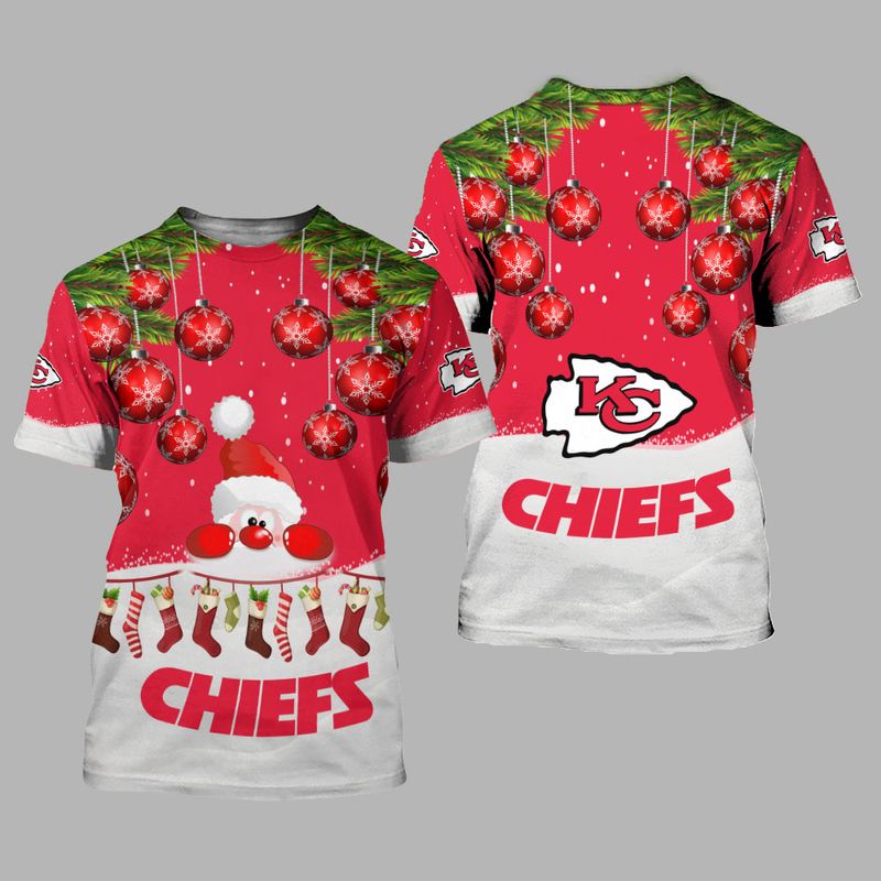 kansas city chiefs christmas santa limited edition unisex t shirts nla0309106
