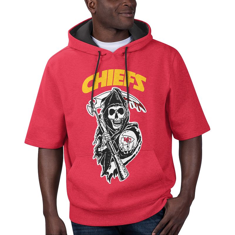 kansas city chiefs death god summer short sleeve pullover hoodie size s 5xl new032910 h53rn