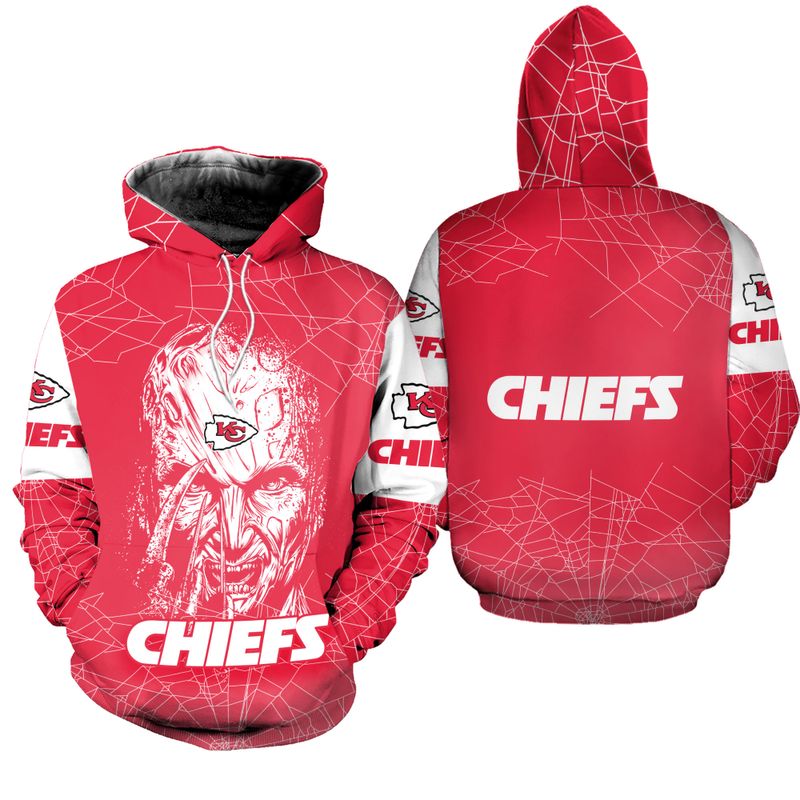 kansas city chiefs freddy krueger hallowen hoodie zip up hoodie fleece nla021010 3qmjk