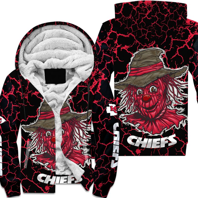 kansas city chiefs halloween scarecrow edition unisex hoodie zip up hoodie nla026710 vjeiu