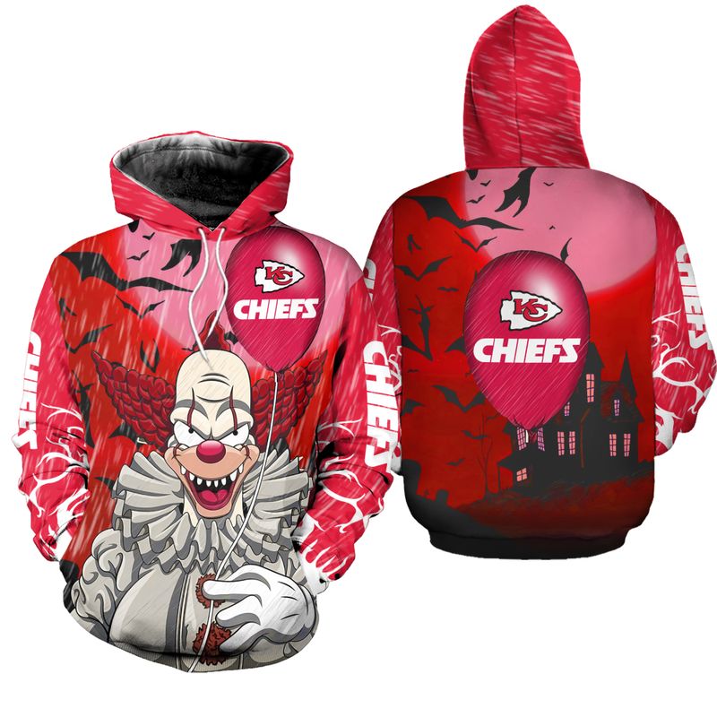 kansas city chiefs it halloween limited edition hoodie zip hoodie fleece hoodie unisex size nla021910 br6c8