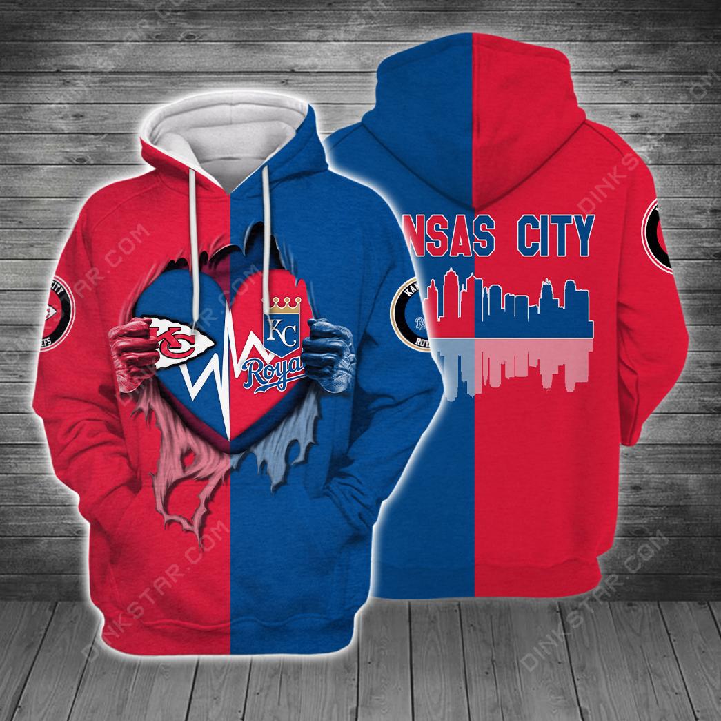 kansas city chiefs kansas city royals 3d zip hoodie sizes s 5xl th1382 sk n91k4