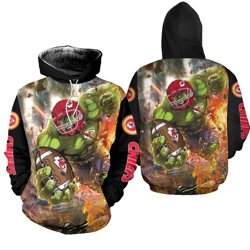kansas city chiefs limited edition amazing hulk zip hoodie sizes s 5xl new013010 f9n1q