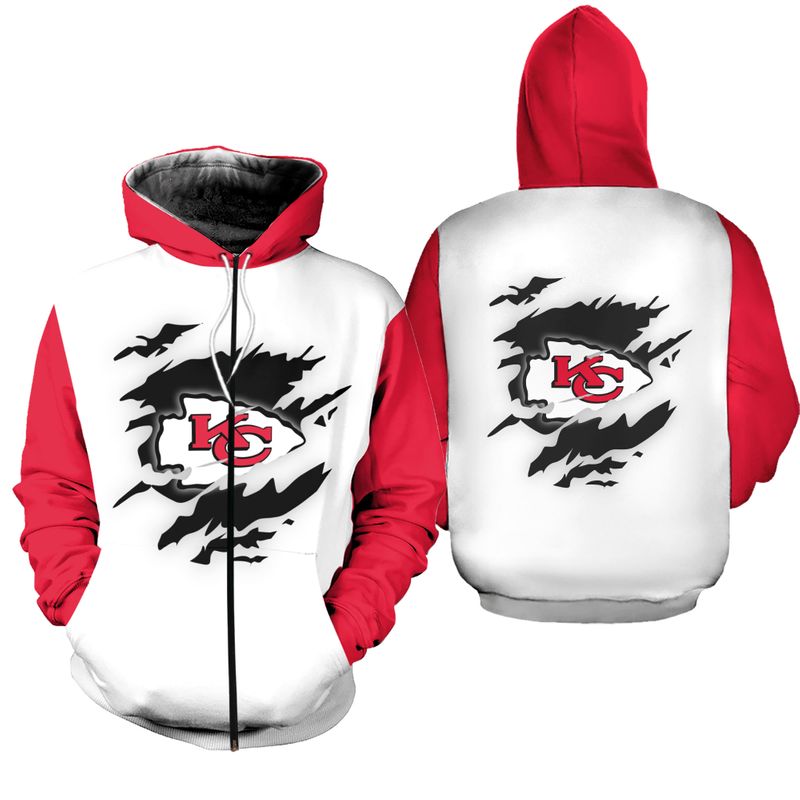 kansas city chiefs limited edition zip hoodie fleece hoodie size s 5xl new003810