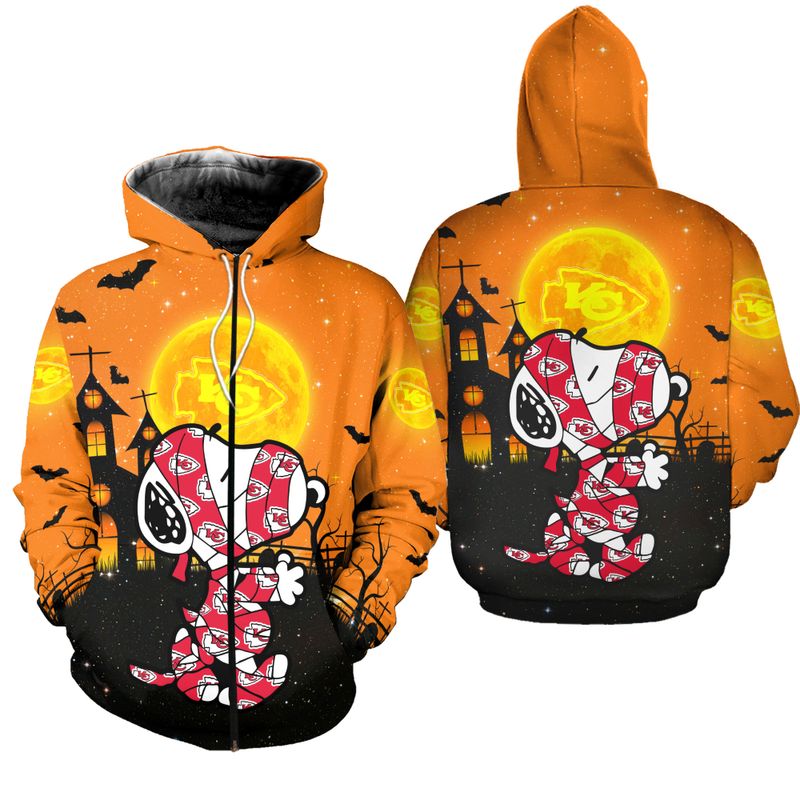 kansas city chiefs mummy snp halloween hoodie zip up hoodie fleece new044610 omngf