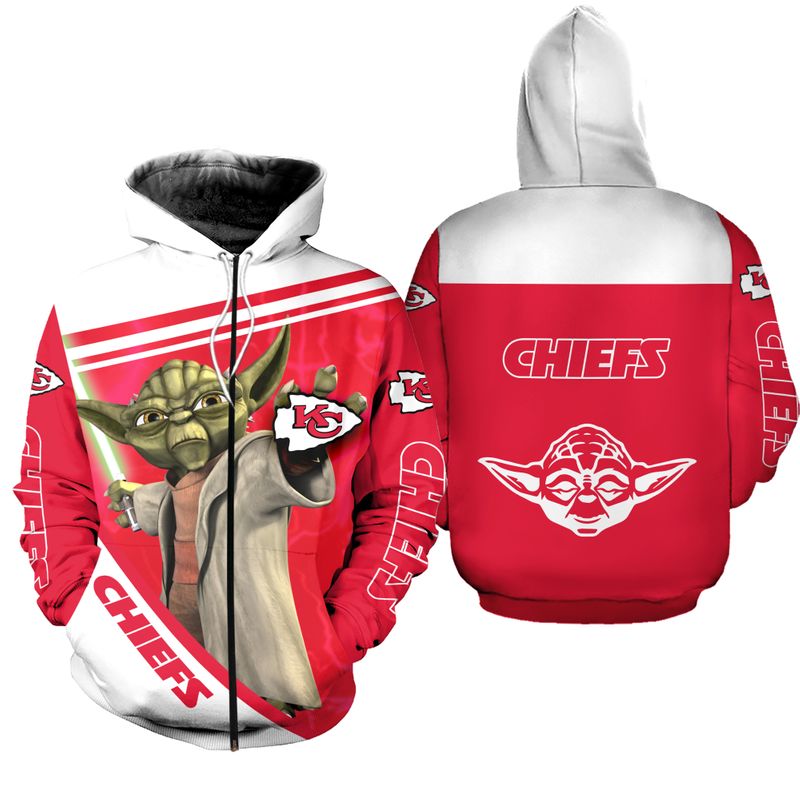 kansas city chiefs yoda limited edition zip hoodie hoodie s 5xl nla001010