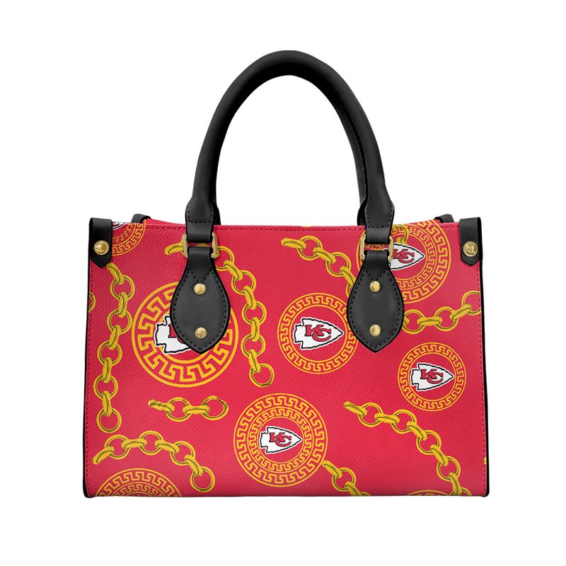kansas city chiefs chain pattern limited edition fashion lady handbag new0421106940755 riqty