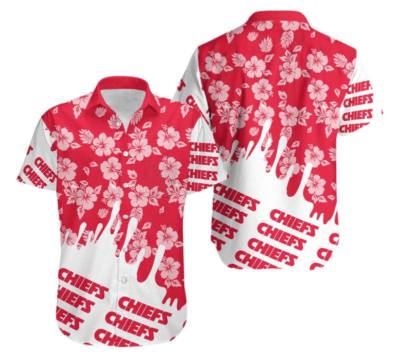 kansas city chiefs flower hawaii shirt and shorts summer nla0044101440972 i7m16