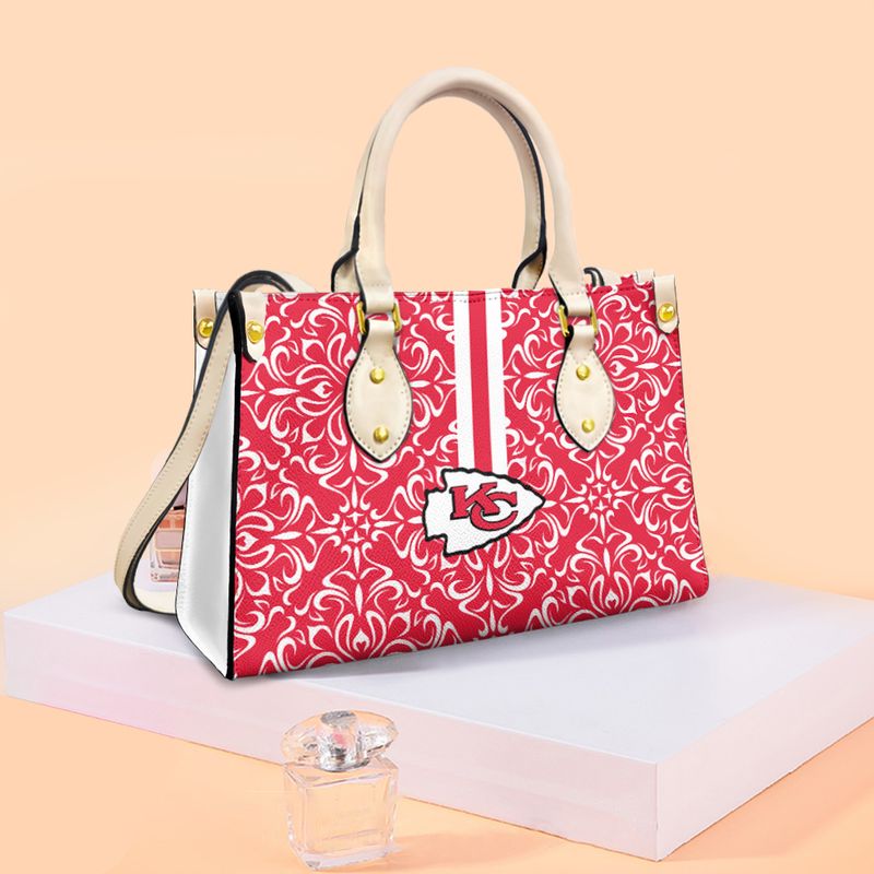 kansas city chiefs flower pattern limited edition fashion lady handbag nla05241072561804 qf44e