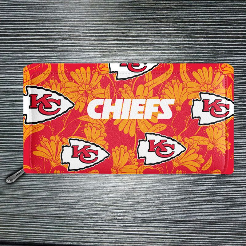 kansas city chiefs flower pattern limited edition tote bag and wallet nla06991072952468