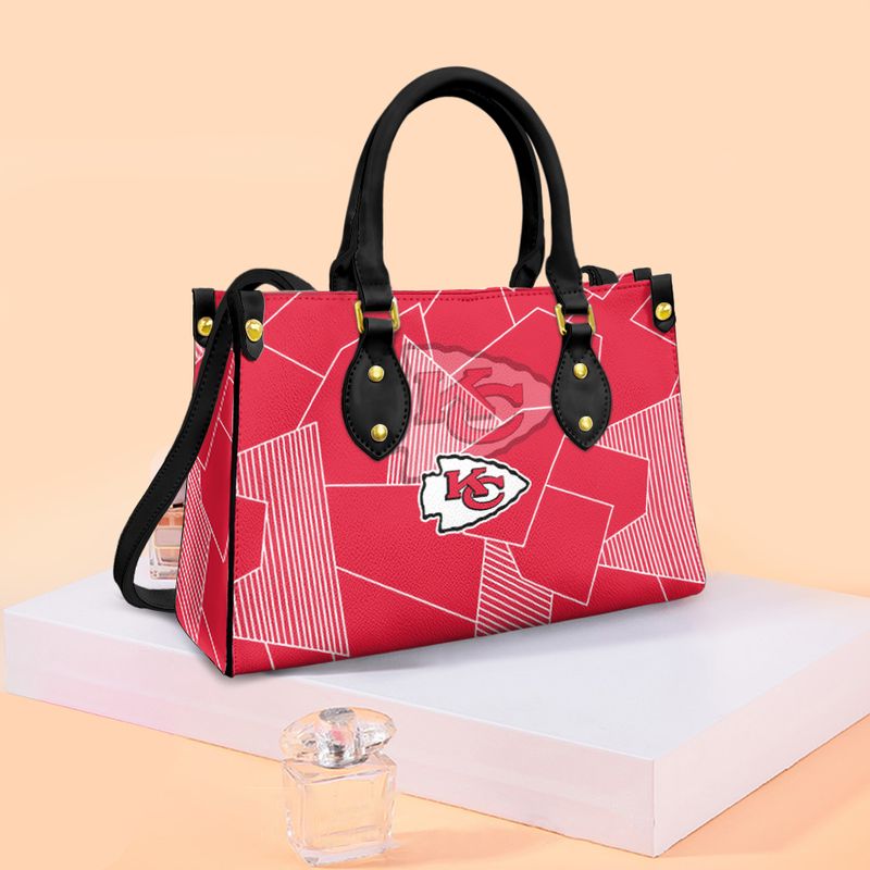 kansas city chiefs line pattern limited edition fashion lady handbag nla05121067603221 fki09