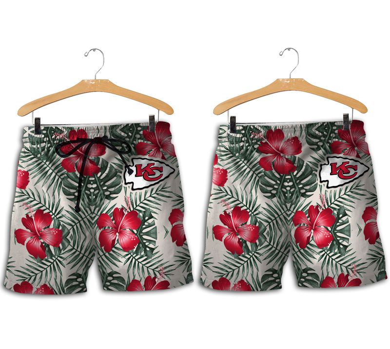 kansas city chiefs mickey hawaii shirt and shorts summer new03761037917502 hyqrd