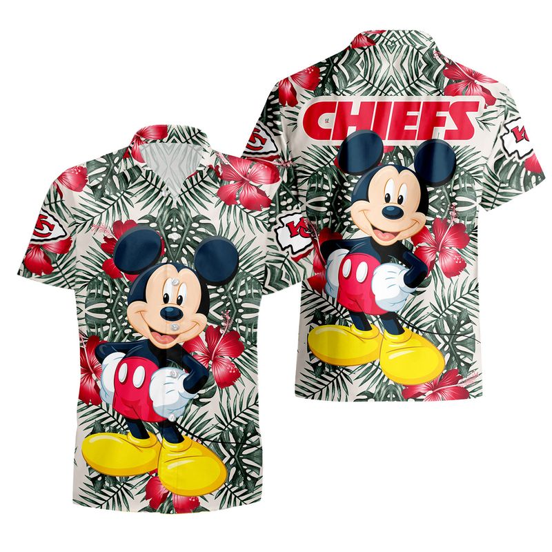 kansas city chiefs mickey hawaii shirt and shorts summer new03761037917502 v3vtd