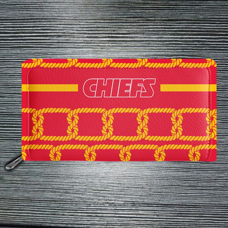 kansas city chiefs rope pattern limited edition tote bag and wallet nla06901031485073 mnav6