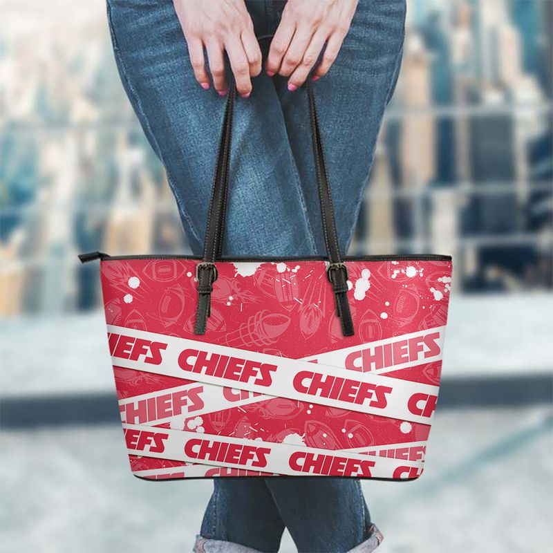 kansas city chiefs tape pattern limited edition tote bag and wallet nla01911078623667 7q9y2