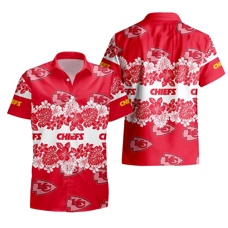kansas city chiefs tropical pattern hawaii shirt and shorts summer nla06601059762004 kb0su