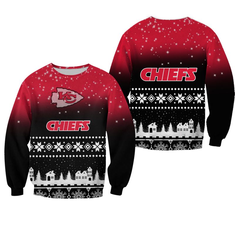 nfl kansas city chiefs christmas pattern limited edition sweatshirt nla04021094101922