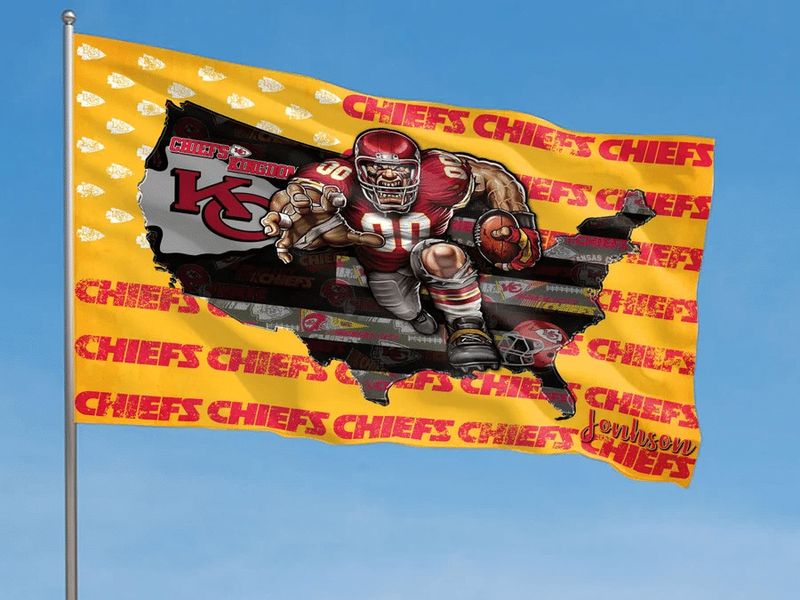 NFL Kansas City Chiefs Limited Edition All Over Printed Fly Flag