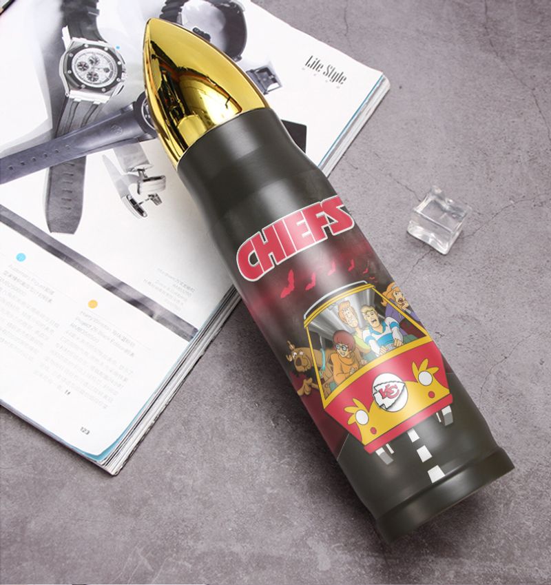 nfl kansas city chiefs scooby doo limited edition bullet tumbler new04931017127565 mm8ig