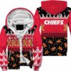 kansas city chiefs christmas gingerbread man limited edition unisex hoodie zip up hoodie nla035410 m41u1