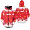 kansas city chiefs christmas pattern hoodie zip up hoodie nla034210 smji6