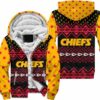 kansas city chiefs christmas pattern hoodie zip up hoodie nla039910 u2l7j