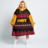 kansas city chiefs christmas pattern limited edition snug hoodie nla039910 1v43p