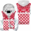 kansas city chiefs christmas pattern pine hoodie zip up hoodie nla039010 k79jz