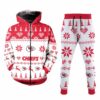 kansas city chiefs christmas patterns hoodie zip hoodie and joggers size new059710 fp2v4