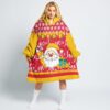 kansas city chiefs christmas santa claus limited edition snug hoodie nla034810 0gwnc