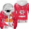 kansas city chiefs christmas snowman hoodie zip up hoodie nla036310 rbmj3