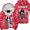 kansas city chiefs electric shock cute skeleton hoodie zip hoodie fleece zip hoodie s 5xl new053810 rshqz