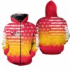 kansas city chiefs football helmets limited edition hoodie zip hoodie size new063410 ohmx9
