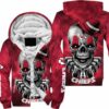 kansas city chiefs halloween skull clown hoodie zip up hoodie fleece nla029210 k59uk