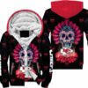 kansas city chiefs halloween skull hoodie zip up hoodie fleece nla027310 barmc