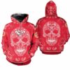 kansas city chiefs limited edition bandana skull zip hoodie sizes s 5xl new012410 6xxfi