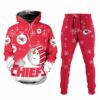 kansas city chiefs snowman christmas limited edition hoodie and joggers unisex size new060110 z089i