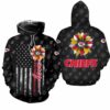 kansas city chiefs sunflower stripe pattern hoodie zip up hoodie fleece hoodie new034910 rkgap