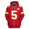 tommy townsend kansas city chiefs american football conference champions hoodie zip hoodie red jupqi
