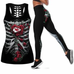 NFL Kansas City Chiefs Limited Edition Womens All Over Print Combo Leggings Tank Top NEW010310 1