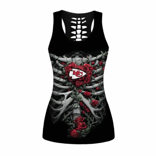 NFL Kansas City Chiefs Limited Edition Womens All Over Print Combo Leggings Tank Top NEW010310 3
