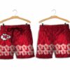 Stocktee Kansas City Chiefs Flower and Logo Limited Edition Hawaiian Shirt and Shorts Summer Collection Size S 5XL NLA007310 2