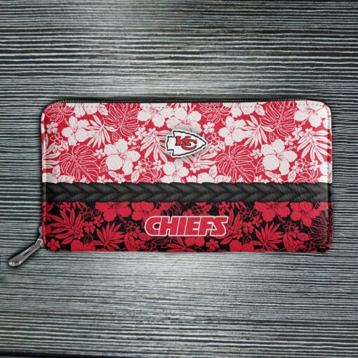Stocktee Kansas City Chiefs Hawaii Flower Pattern Limited Edition Tote Bag and Wallet NLA020010 3